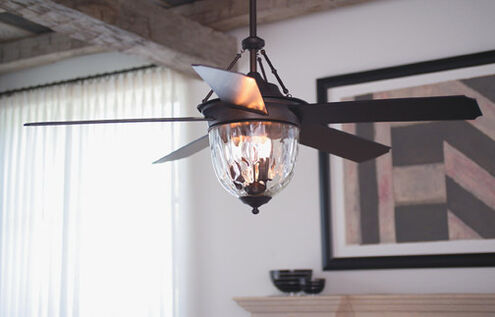 Knightsbridge 52 inch Aged Bronze with Special Aged Bronze ABS Blades Outdoor Ceiling Fan