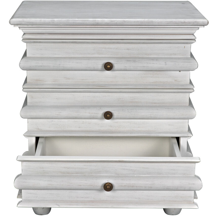 Ascona 30 X 28 inch White Wash Side Table