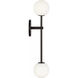 Richard June Sorelle 2 Light 4.5 inch Aged Iron Wall Sconce Wall Light