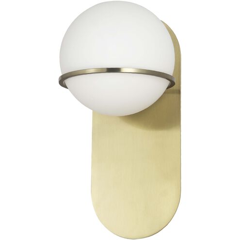 Sofia 1 Light 6 inch Aged Brass Wallchiere Wall Light, Vertical
