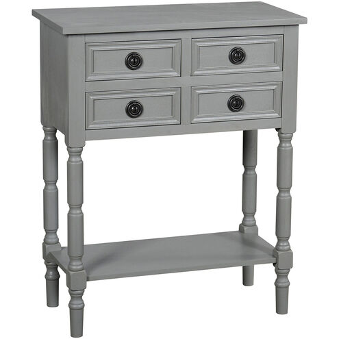 Barrett 23.5 X 11.75 inch Carbon Gray and Black Console Table