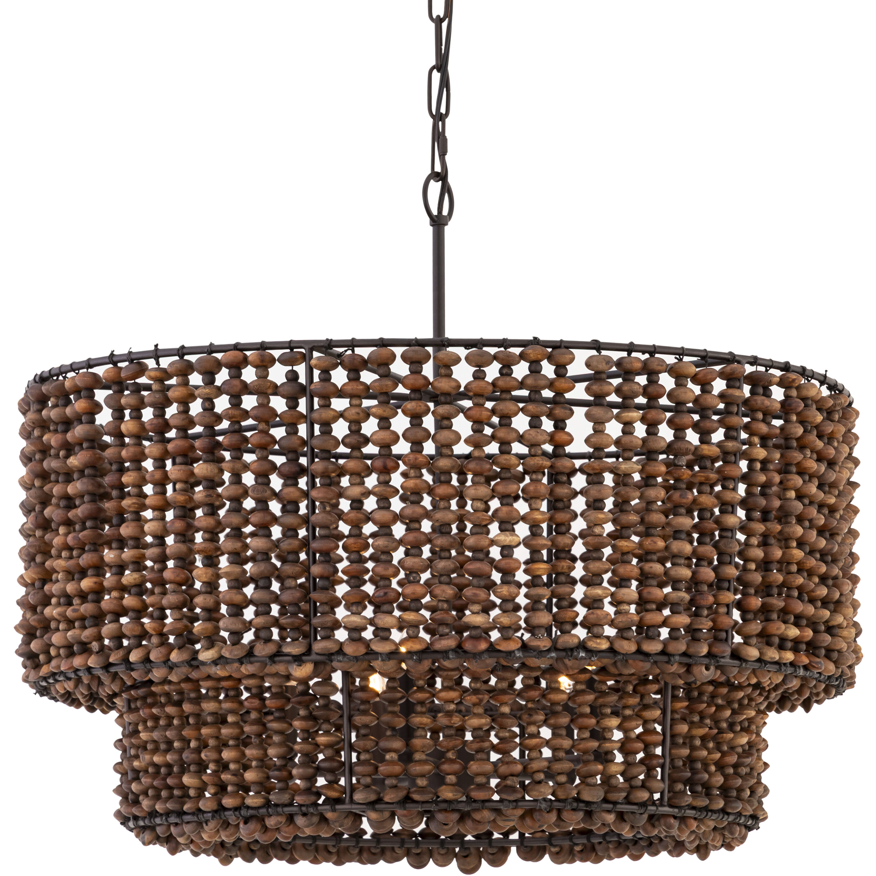 Beaudelle 5 Light 30 inch Dark Bronze Pendant Ceiling Light