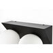 Jillian 2 Light 14 inch Black Bath Sconce Wall Light