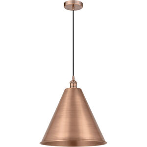 Edison Cone LED 16 inch Antique Copper Mini Pendant Ceiling Light