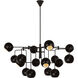 Christiane Lemieux Chaumont 16 Light 48 inch Aged Iron Chandelier Ceiling Light