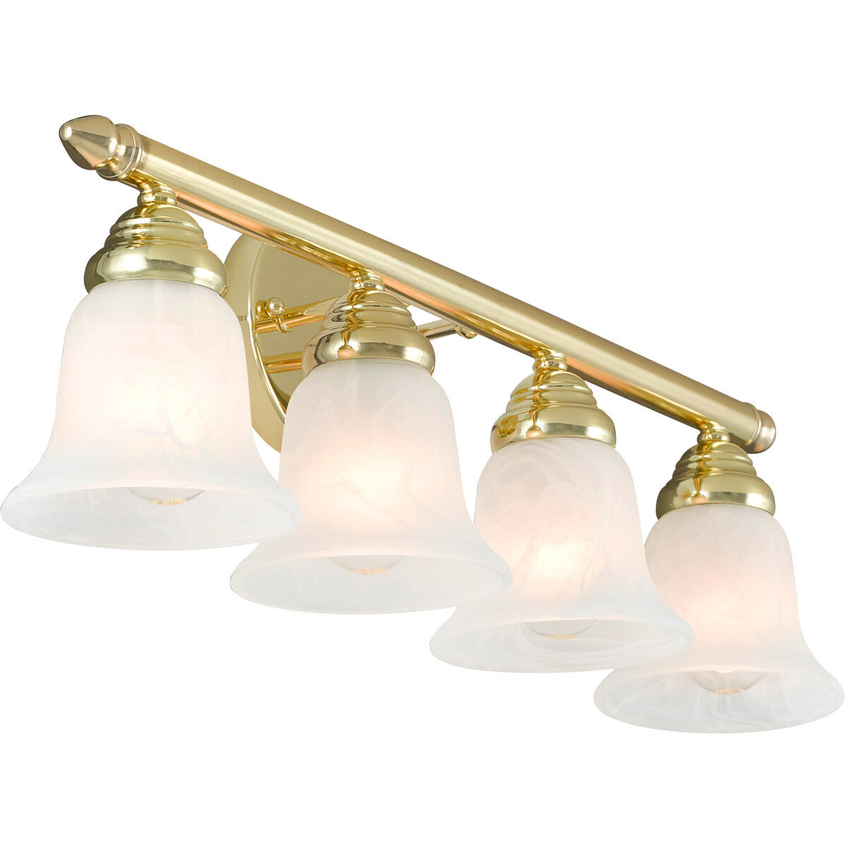 Neptune 4 Light 24 inch Polished Brass Bath Vanity Wall Light