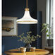 Reznor 1 Light 18 inch Modern Gold Pendant Ceiling Light