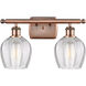 Ballston Norfolk LED 16 inch Antique Copper Bath Vanity Light Wall Light in Clear Glass