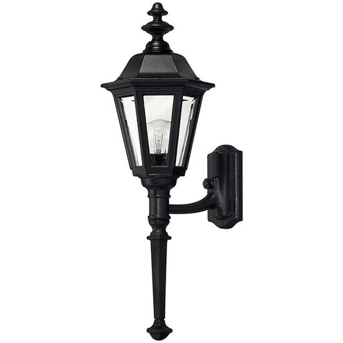 Estate Series Manor House LED 25 inch Black Outdoor Wall Mount Lantern, Small