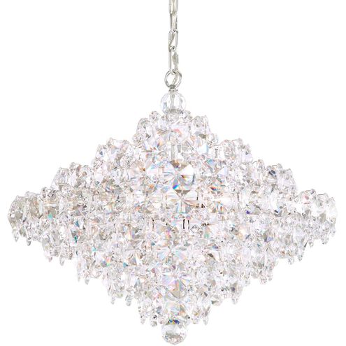 Baronet 12 Light Polished Stainless Steel Pendant Ceiling Light in Radiance