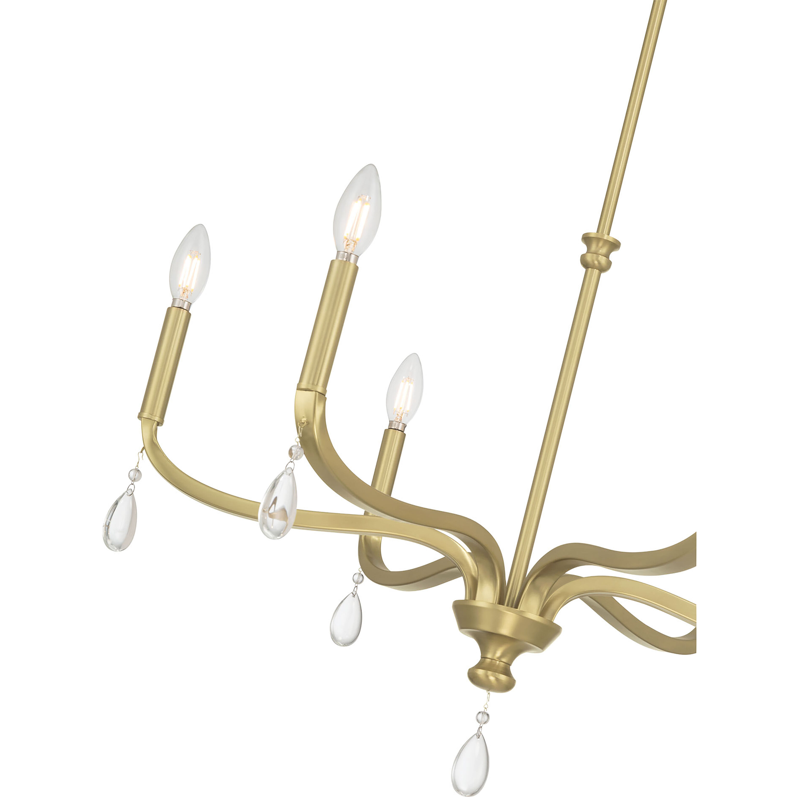 Viremont 6 Light 28 inch Vintage Brass Chandelier Ceiling Light