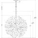 Kuka 6 Light 25 inch Whitewash Pendant Ceiling Light, Marjorie Skouras Collection