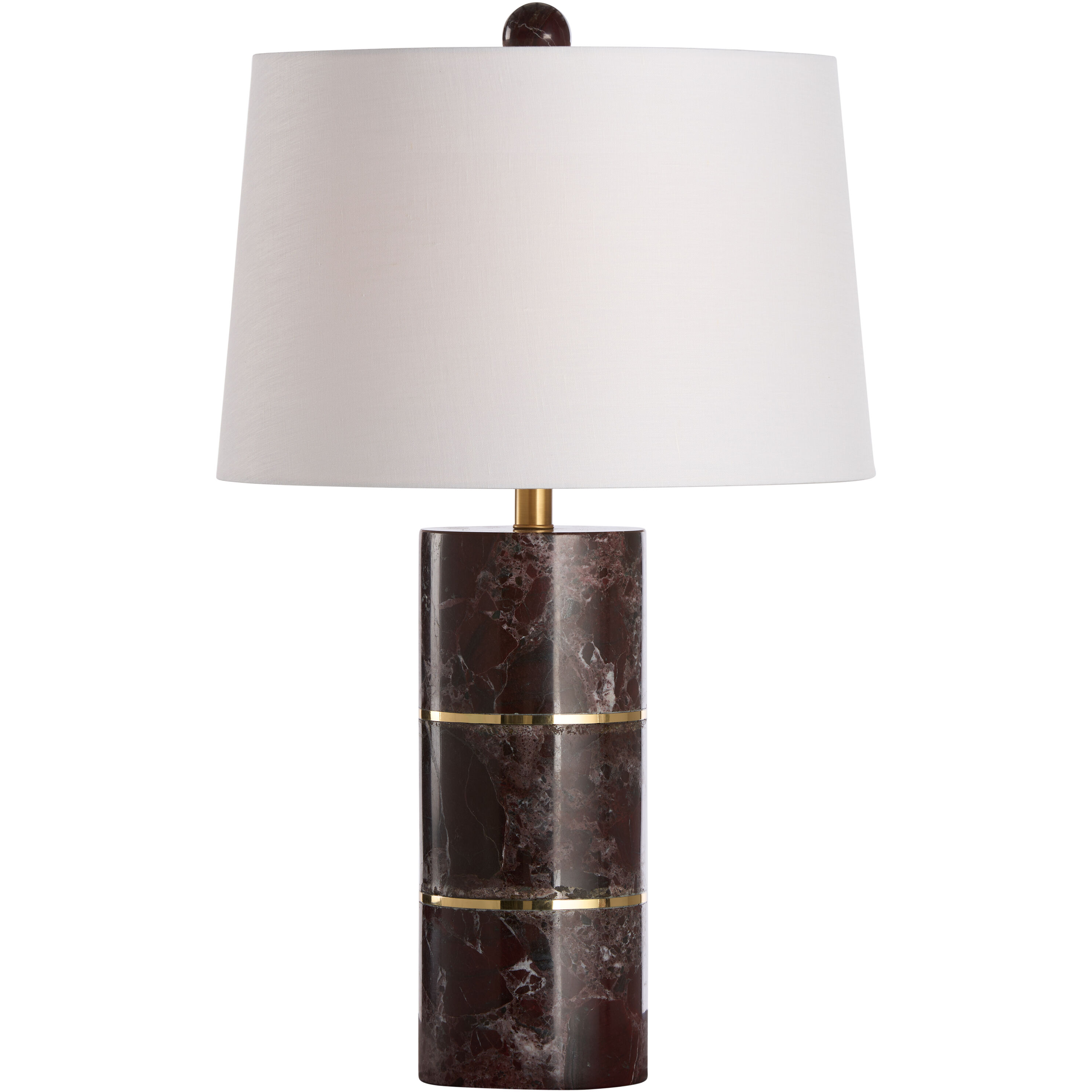 Kamden 20 inch 100.00 watt Red and Gold Table Lamp Portable Light