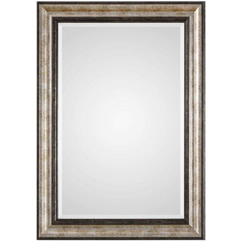 Shefford 43 X 31 inch Antiqued Metallic Silver and Rustic Dark Bronze Wall Mirror