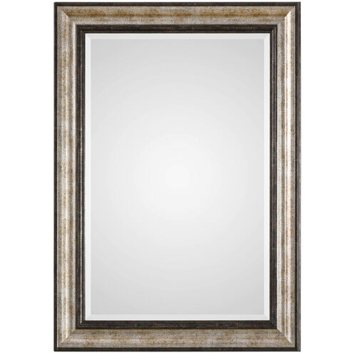 Shefford 43 X 31 inch Antiqued Metallic Silver and Rustic Dark Bronze Wall Mirror