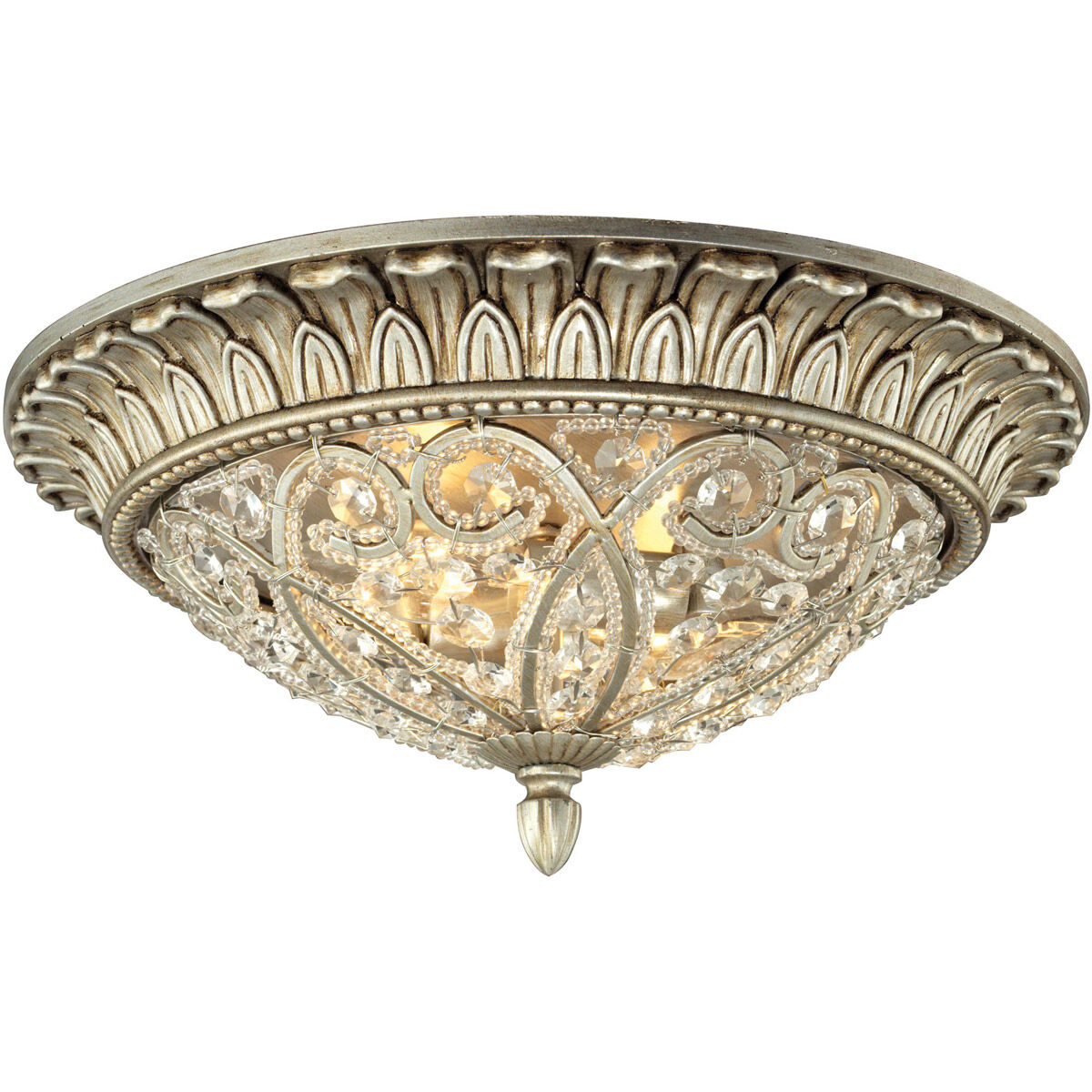 Silver flush ceiling light clearance