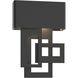 Collage LED 13.8 inch Coastal Black Outdoor Sconce, Small