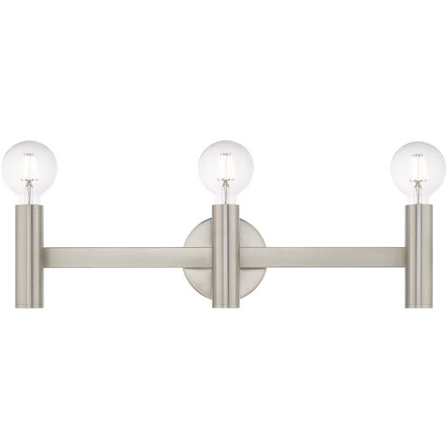 Copenhagen 3 Light 24 inch Brushed Nickel ADA Bath Vanity Wall Light