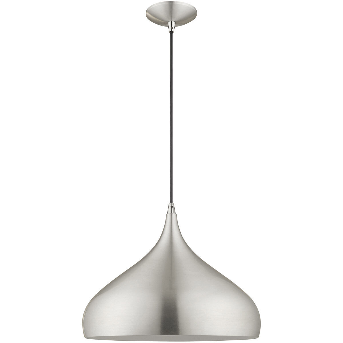 Allison 1 Light 15.75 inch Brushed Aluminum Mini Pendant Ceiling Light