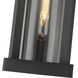 Glenwood 1 Light 16.75 inch Black Outdoor Wall Light