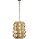Swoon 6 Light 20 inch Antique Gold/Gold Dust Foyer Pendant Ceiling Light, Smithsonian Collaboration