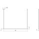 Thin-Line LED 48 inch Satin White Pendant Ceiling Light in 4ft., 2700K