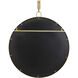 Stopwatch 33.25 X 30 inch Gold Accent Wall Mirror, Varaluz Casa
