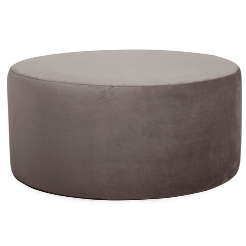 Bella 18 inch Pewter Gray Ottoman