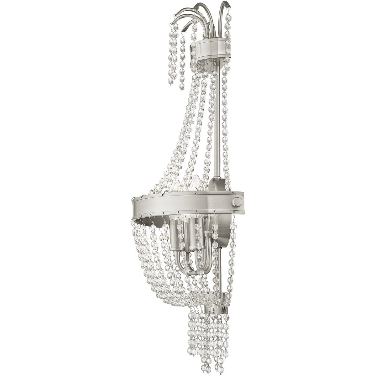 Valentina 3 Light 13 inch Brushed Nickel Wall Sconce Wall Light