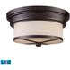 Flushmounts LED 13 inch Oil Rubbed Bronze Flush Mount Ceiling Light