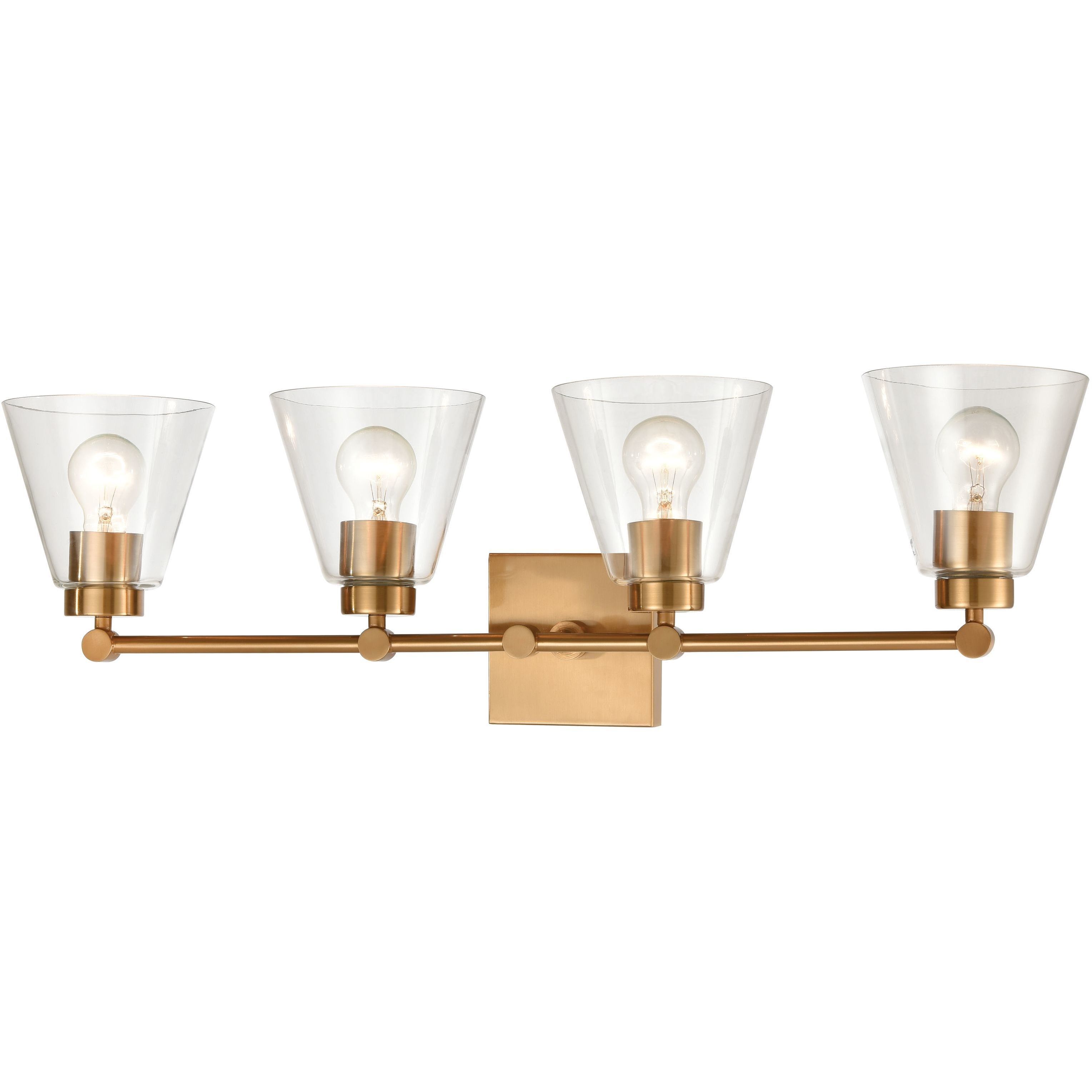 East Point Vanity Light Wall Light in Satin Brass
