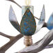 Alpine 14 Light Osprey Brown and Tiffany Green Patina Chandelier Ceiling Light