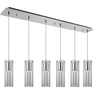 Champagne LED 5.13 inch Chrome Multi Pendant Ceiling Light