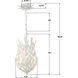 Broche 3 Light 9.5 inch Matte White Mini Pendant Ceiling Light