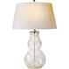 Chapman & Myers Gourd 30 inch 150.00 watt Clear Glass Table Lamp Portable Light in Natural Paper