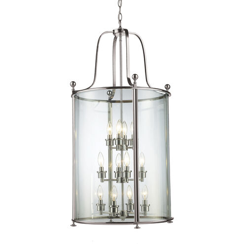 Wyndham 12 Light 21.5 inch Brushed Nickel Chandelier Ceiling Light