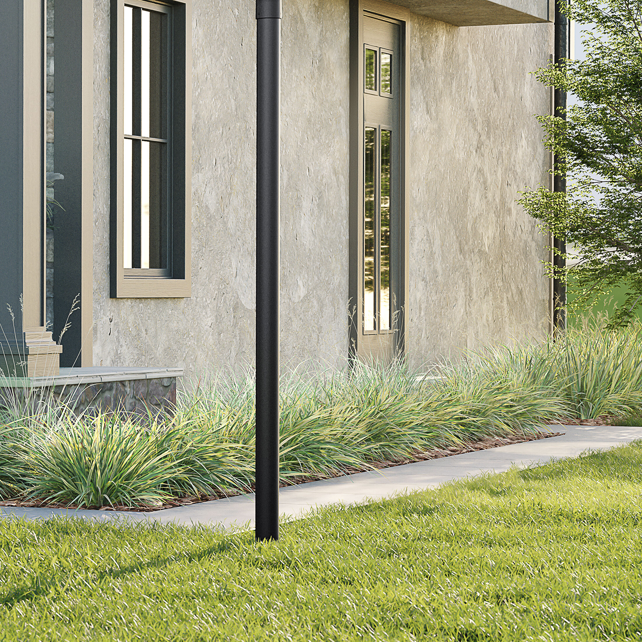 Accessory 84 inch Black Post