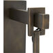 Temple 1 Light 13 inch Aged Bronze Sconce Wall Light, Ray Booth