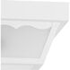 Ceiling Mount 2 Light 10.25 inch White Outdoor Flush Mount