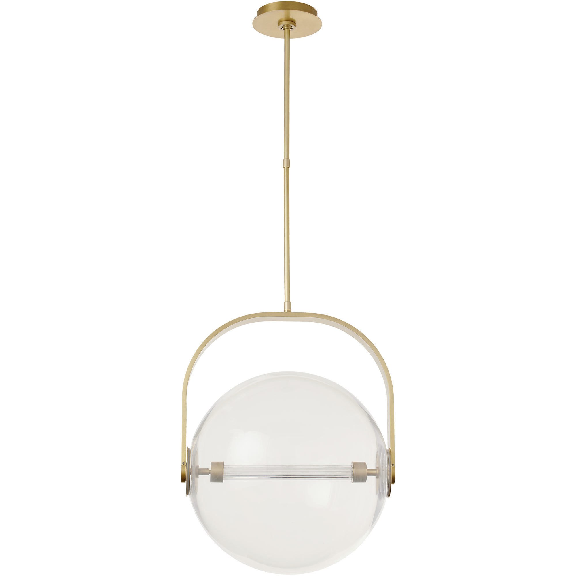 Sean Lavin Fues Line-Voltage Pendant Ceiling Light in Clear Glass