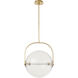 Sean Lavin Fues Line-Voltage Pendant Ceiling Light in Clear Glass