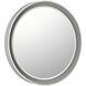 Thomas O'Brien Tricia 24 X 24 inch Matte White and Polished Nickel Illuminated Round Mirror