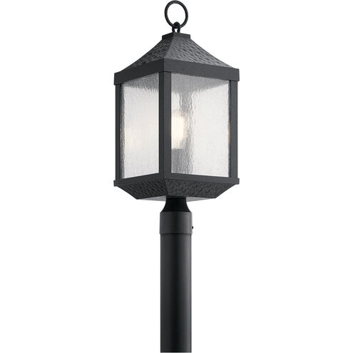 Springfield 1 Light 23 inch Distressed Black Outdoor Post Lantern