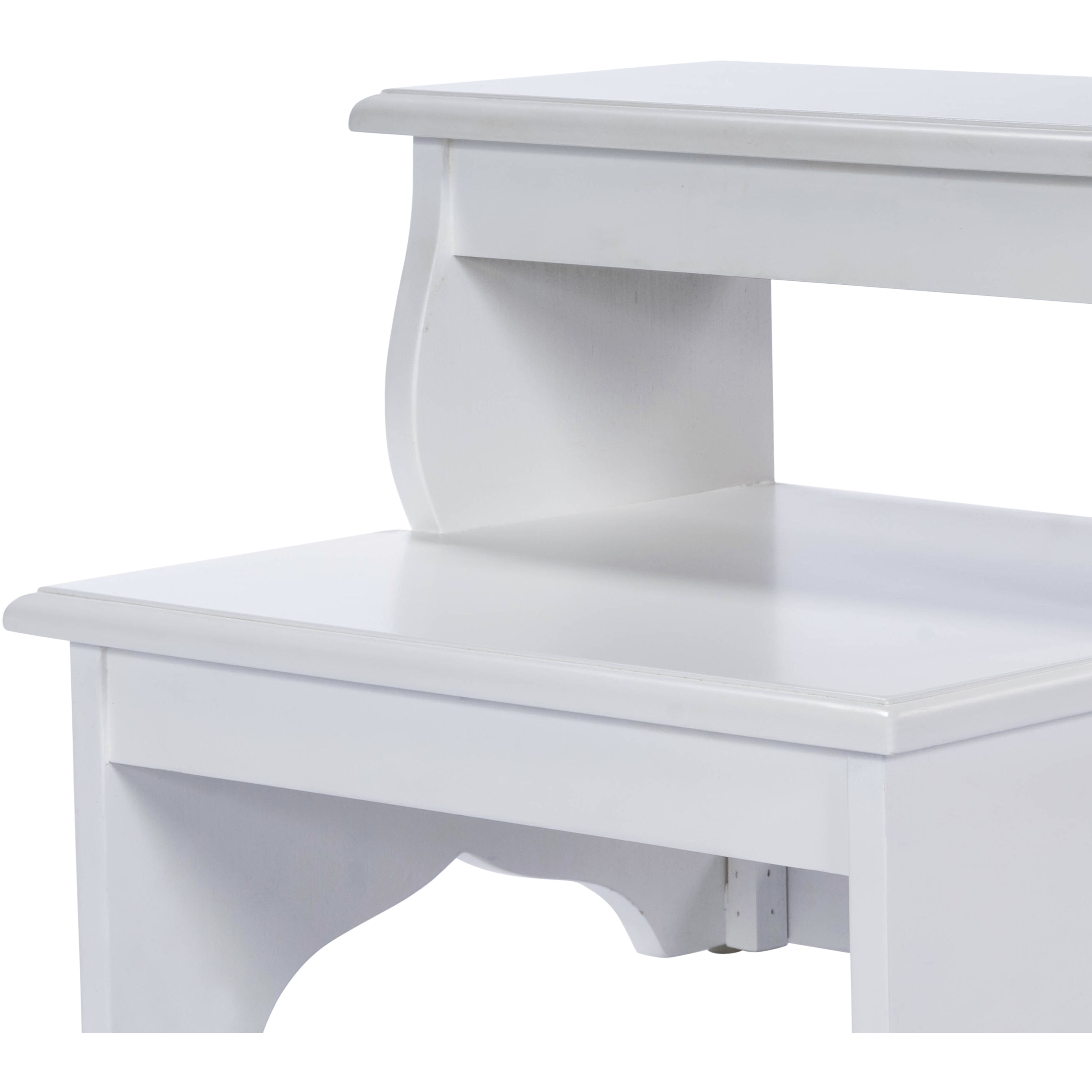 Melrose White Ottoman or Stool