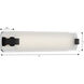 Arclume LED 24 inch Chrome and Dark Matte Black Bath Bar Wall Light