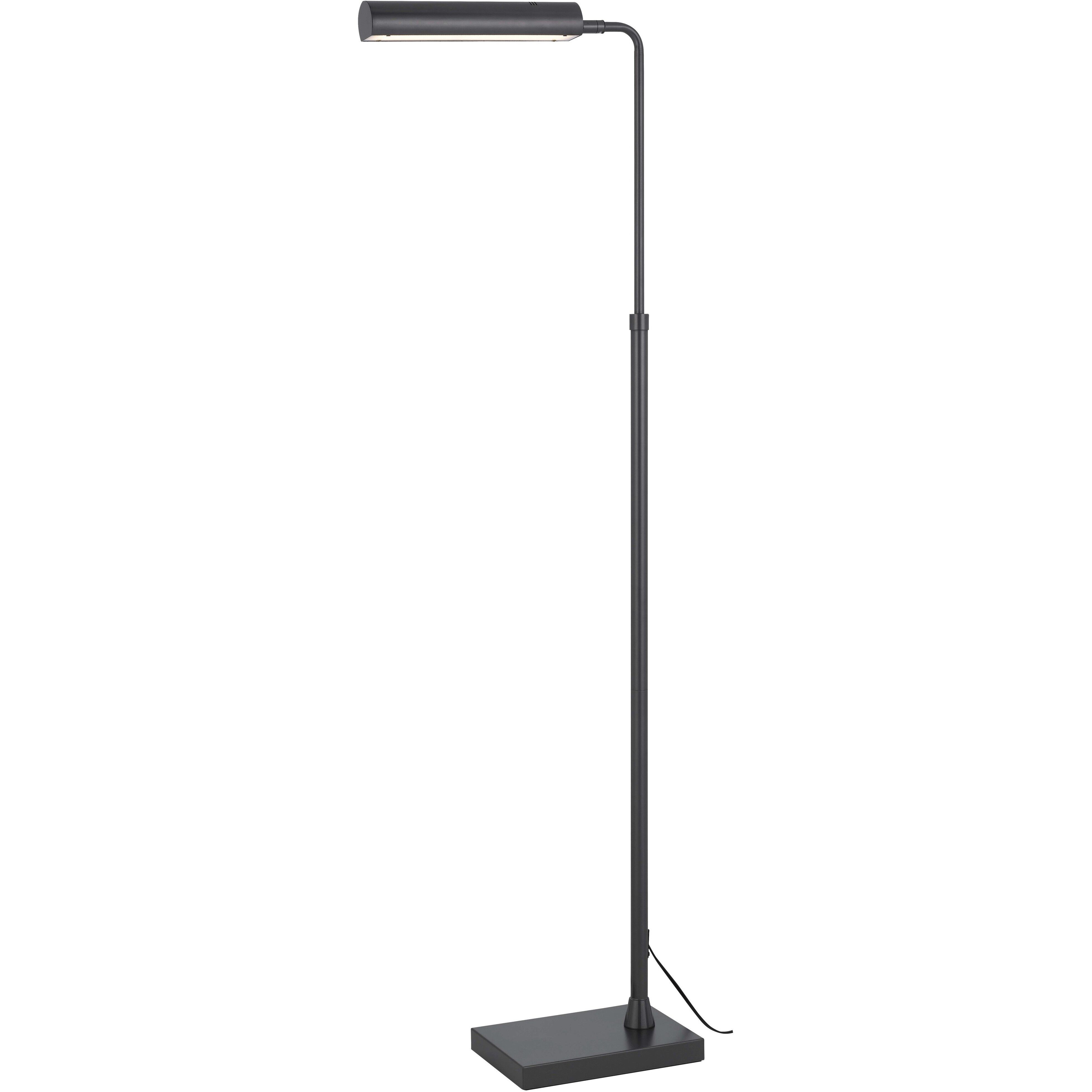 Delray 44 inch 17.00 watt Charcoal Grey Floor Lamp Portable Light