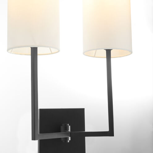 Merrick 2 Light 13 inch Matte Black Wall Sconce Wall Light