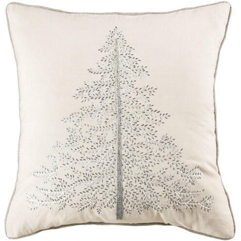 Glistening Trees 20 X 5.5 inch Chateau Grey/Snow Pillow
