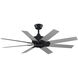 Levon Custom Brushed Nickel 21.87 inch Each Fan Blades, for 52 inch blade sweep
