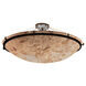 Alabaster Rocks LED 51 inch Dark Bronze Semi-Flush Ceiling Light in 6000 Lm LED, Bowl